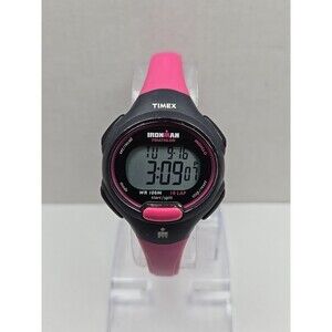 Womens Timex Ironman Triathlon 10 Lap Digital Watch Indiglo Alarms New Battery